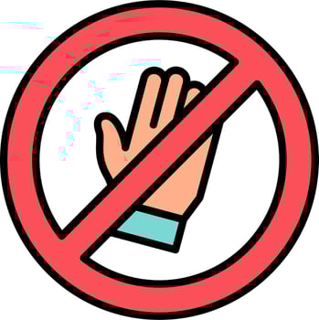 Stop Violence Vector Icon