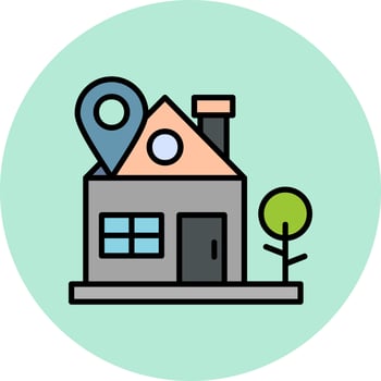 Home Location Vector Icon