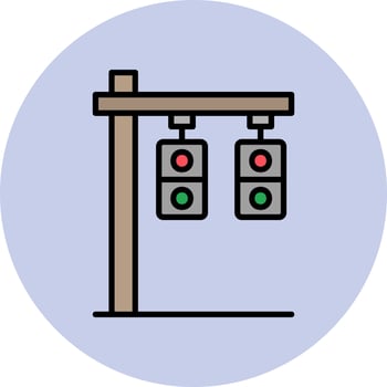 Traffic Lights Vector Icon