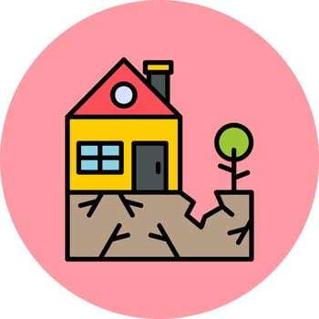 Earthquake Vector Icon