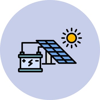 Solar Energy Vector Icon