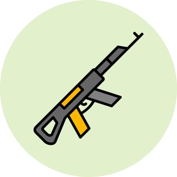 Machine gun vector icon