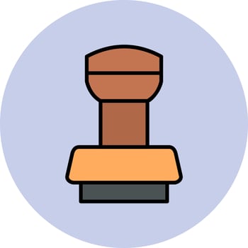 Stamp vector icon