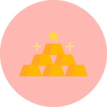 Gold Bars Vector Icon