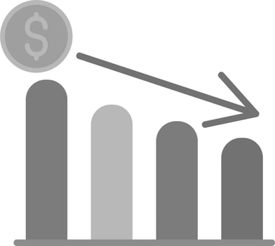 Profit Dicrease Vector Icon