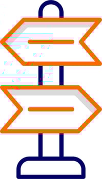 Sign Post Vector Icon