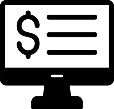 Online Bank Statement Vector Icon