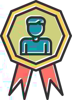 Employee Of The Month Vector Icon