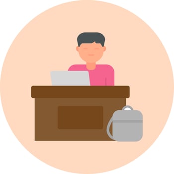 Office Worker Vector Icon