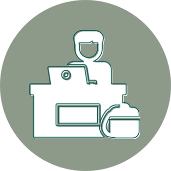 Office Worker Vector Icon