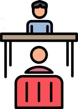 Job Interview Vector Icon