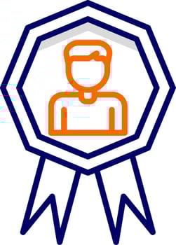 Employee Of The Month Vector Icon