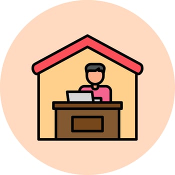 Work From Home Vector Icon