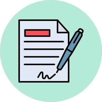 Contract Vector Icon