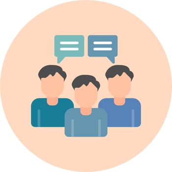 Group Coaching Vector Icon