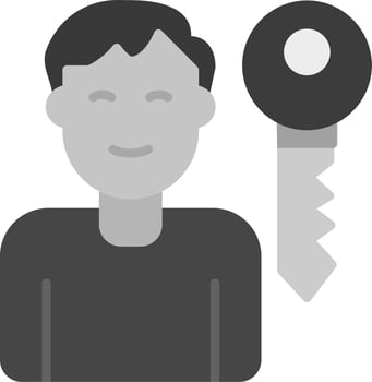 Key Person Vector Icon