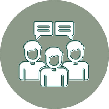 Group Coaching Vector Icon