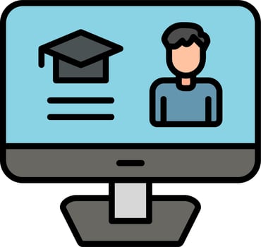 Elearning Vector Icon