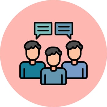 Group Coaching Vector Icon
