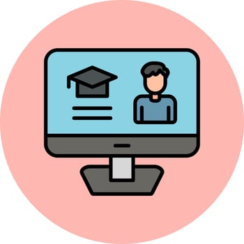 Elearning Vector Icon