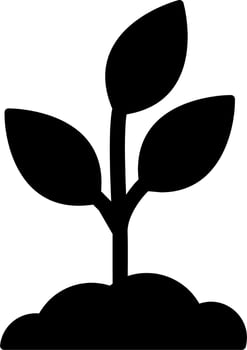 Plant Grows Vector Icon