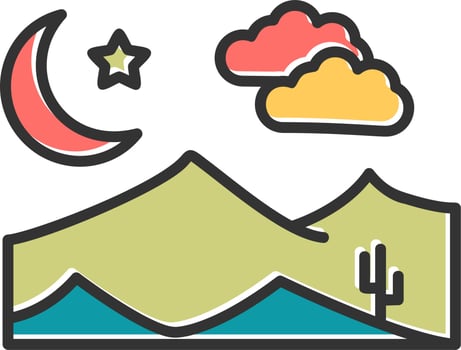 Night Vector Icon