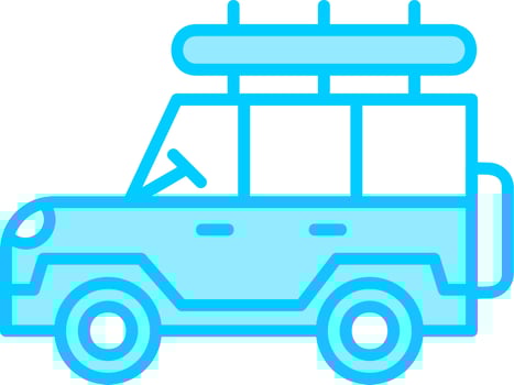 Safari car Vector Icon