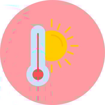 High Temperature Vector Icon