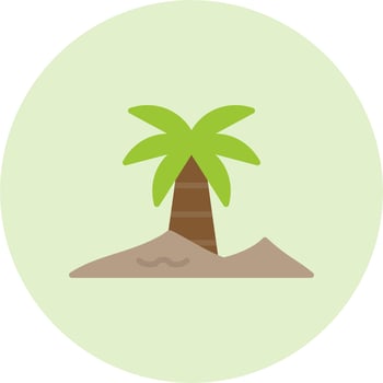 Oasis Vector Icon