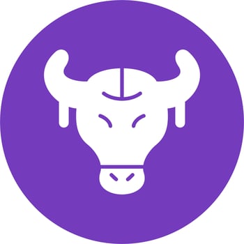 Bull Skull Vector Icon