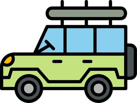 Safari car Vector Icon
