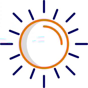 Sun Vector Icon
