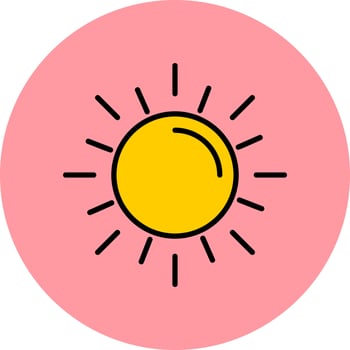 Sun Vector Icon