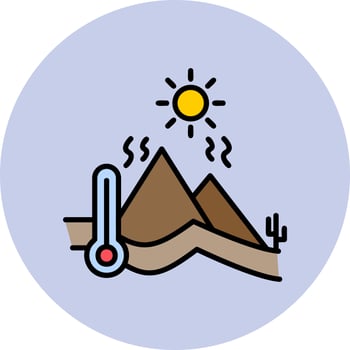 Hot Weather Vector Icon