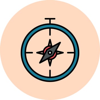 Compass Vector Icon