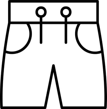 Swimsuit Shorts Vector Icon