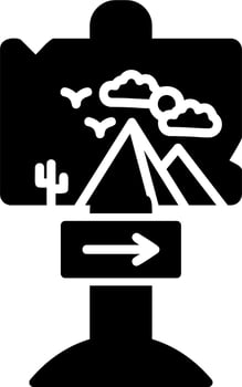 Directional Sign Vector Icon