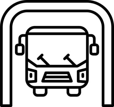 Bus Underground Vector Icon