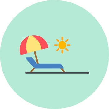 Beach Vector Icon