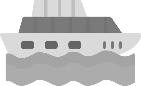 Cruise Ship Vector Icon