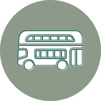 Double Decker Bus Vector Icon