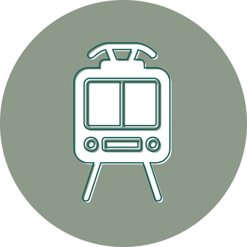 Tram Vector Icon