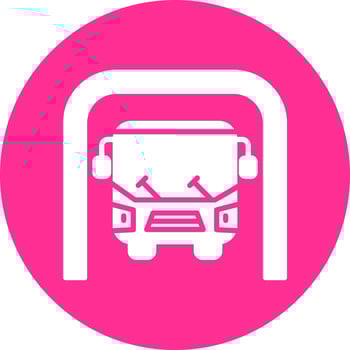 Bus Underground Vector Icon
