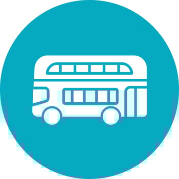 Double Decker Bus Vector Icon