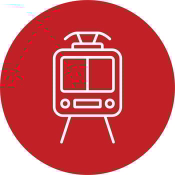 Tram Vector Icon
