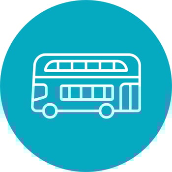 Double Decker Bus Vector Icon