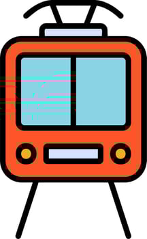 Tram Vector Icon