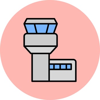 Control Tower Vector Icon
