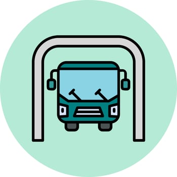 Bus Underground Vector Icon