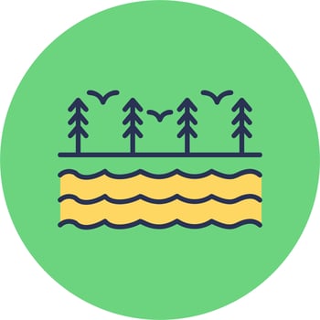 River Vector Icon
